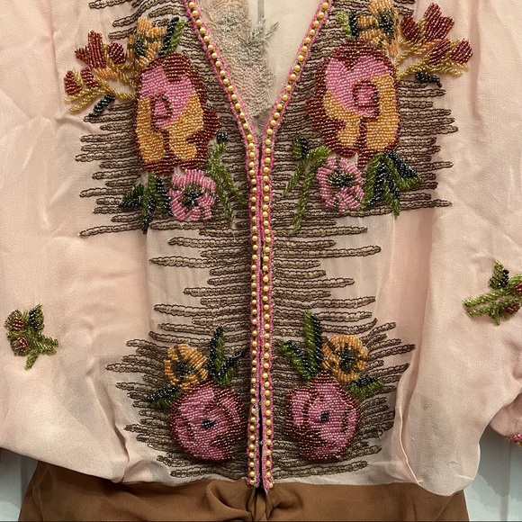 Tracy Reese Floral Beaded Top - Picture 11 of 14